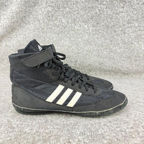 adidas Other - ✅ Mens 10.5 Adidas Wrestling High Top Athletic Shoes/Sneaker Black White Mesh